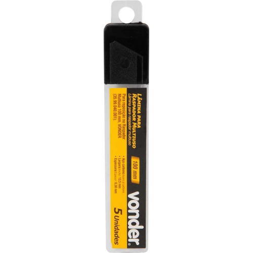 Lâmina para raspador multiuso 0,38 x 100 mm 5 unidades Lâmina para raspador multiuso 0,38 x 100 mm 5 unidades