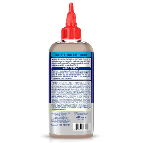�leo lubrificante �mido para corrente 110 ml - WETLUB