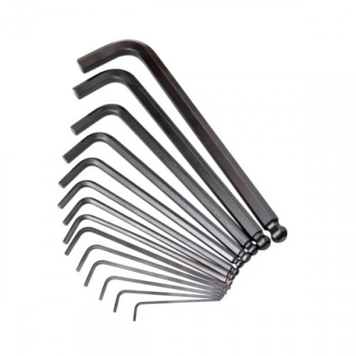 Jogo de chave allen longa abaulada 1/16 a 9/16