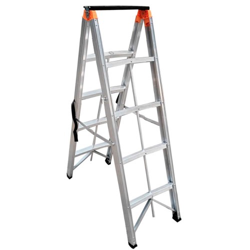 Escada Dobr�vel Palito de alum�nio 4 degraus - N24035517