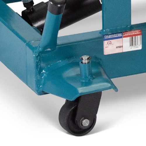 Macaco hidr�ulico para caixa c�mbio de 750 kg com rodas de ferro - 4104