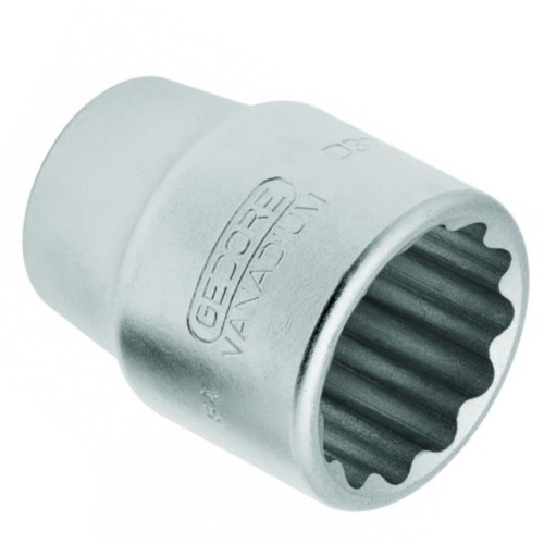Soquete estriado 30 mm encaixe 1/2 Soquete estriado 30 mm encaixe 1/2