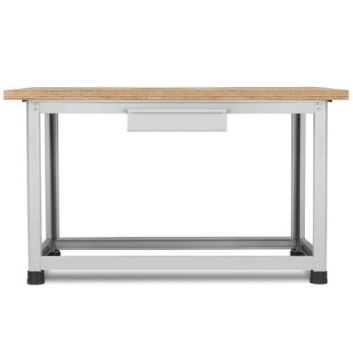 Bancada desmont�vel com 1 gaveta e tampo em compensado pinus envernizado - BM-A