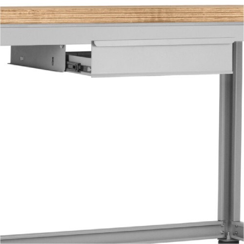 Bancada desmont�vel com 1 gaveta e tampo em compensado pinus envernizado - BM-A