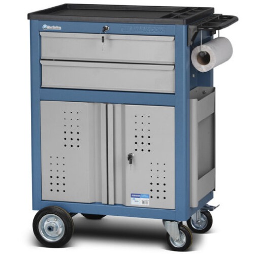 Carrinho para ferramentas com 2 gavetas e portas na parte inferior - CR-39