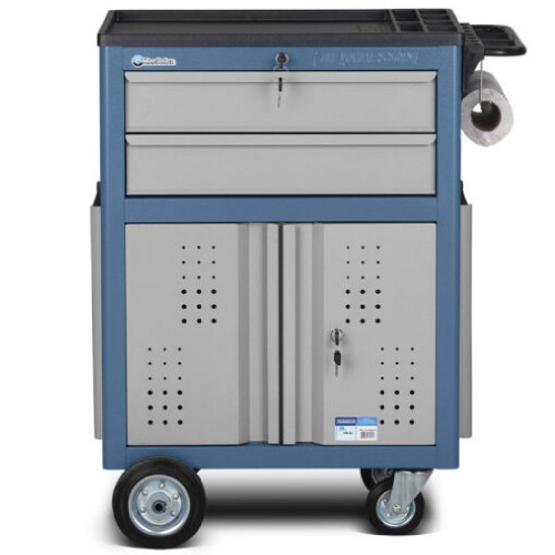 Carrinho para ferramentas com 2 gavetas e portas na parte inferior - CR-39