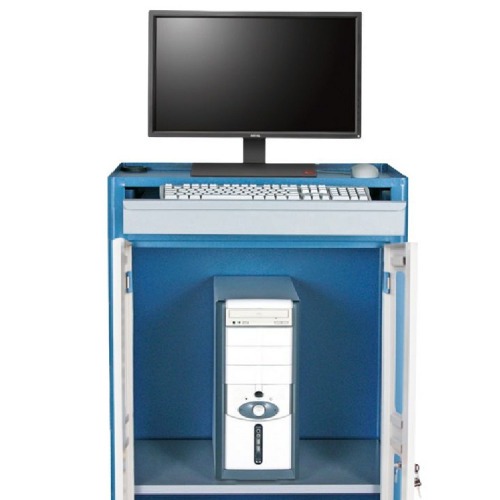 Rack móvel fechado com gaveta porta teclado - CR-45 Rack móvel fechado com gaveta porta teclado - CR-45