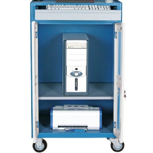 Rack móvel fechado com gaveta porta teclado - CR-45 Rack móvel fechado com gaveta porta teclado - CR-45