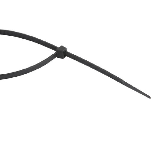 Abra�adeira de nylon preta 2,5 mm x 10 cm com 100 pe�as