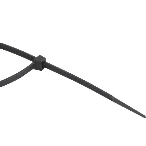 Abraçadeira de nylon preta 3,6 x 140 mm com 100 peças Abraçadeira de nylon preta 3,6 x 140 mm com 100 peças