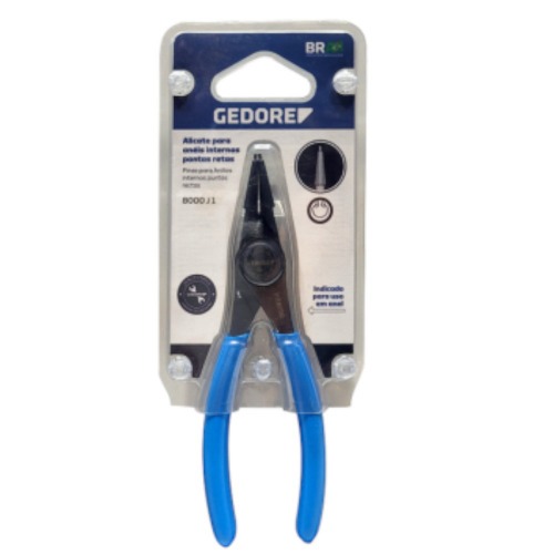 Alicate bico reto para an�is internos a�o cromo van�dio 9