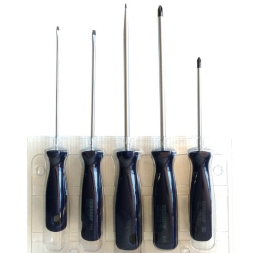 Jogo de chave fenda e phillips com 5 pe�as - 150-160S2