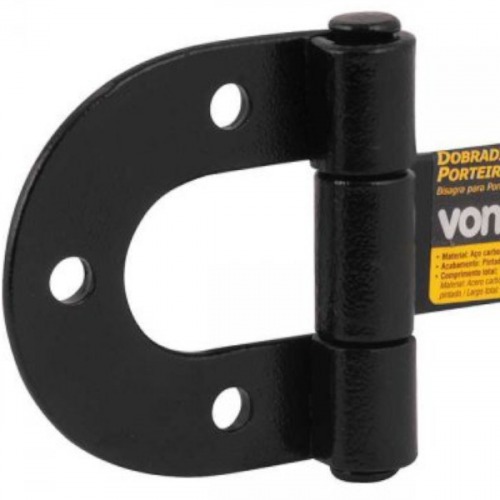 Dobradi�a para porteira de a�o pintado 135 mm - C00