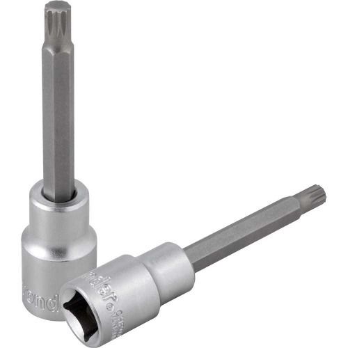 Soquete multidentado longo com encaixe 1/2 Soquete multidentado longo com encaixe 1/2
