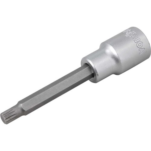 Soquete multidentado longo com encaixe 1/2 Soquete multidentado longo com encaixe 1/2