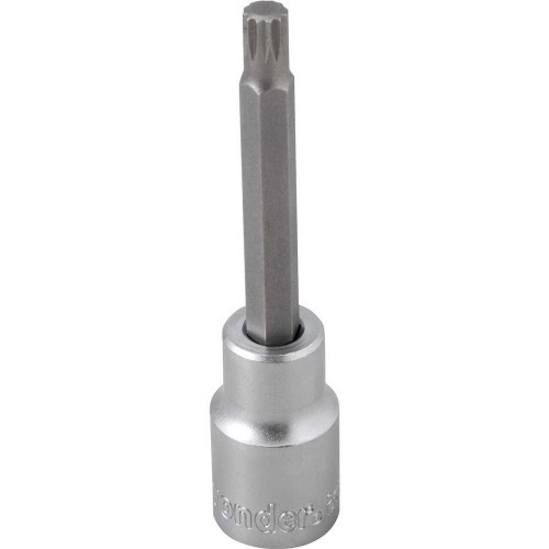 Soquete multidentado longo com encaixe 1/2 Soquete multidentado longo com encaixe 1/2