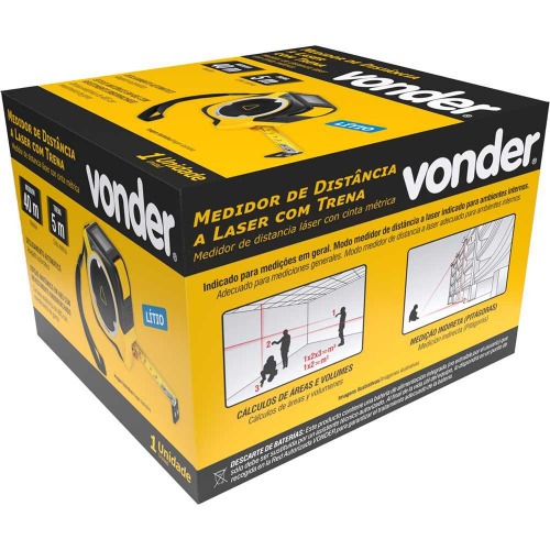 Trena a laser leitura 40 m com trena de a�o 5 m