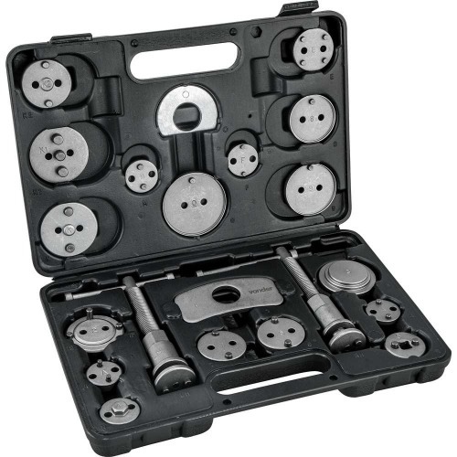 Jogo de ferramentas para pin�a de freio traseiro automotivo com 22 pe�as