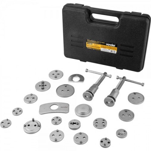 Jogo de ferramentas para pin�a de freio traseiro automotivo com 22 pe�as