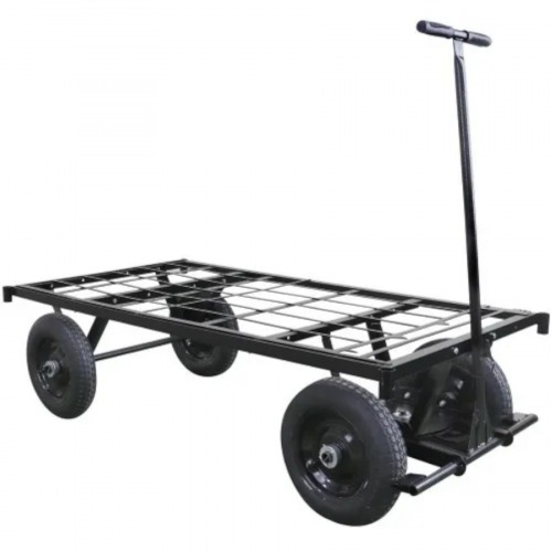 Carro plataforma com tampo em grade de a�o capacidade de 600 kg - MP-600G