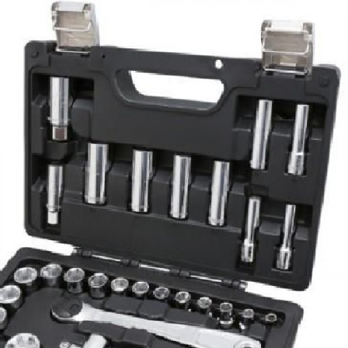 Jogo de soquete sextavado 6 a 24 mm encaixe 3/8