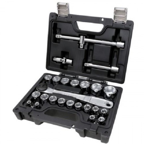 Jogo de soquete sextavado 8 a 32 mm encaixe 1/2