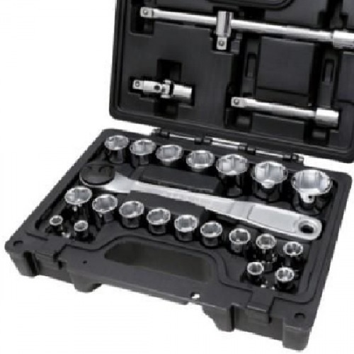 Jogo de soquete sextavado 8 a 32 mm encaixe 1/2