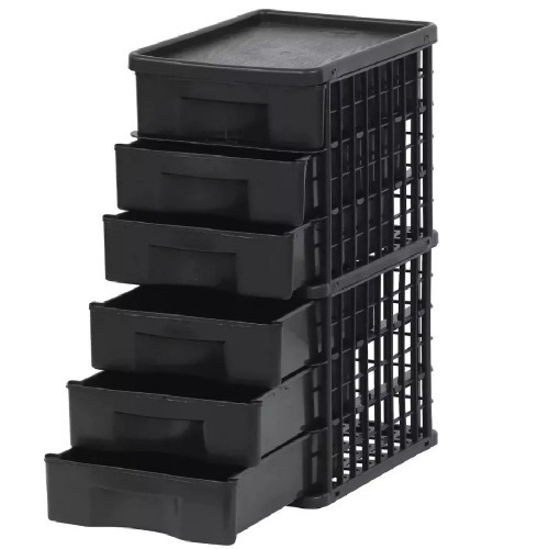 Organizador plástico com 6 gavetas - GV39 Organizador plástico com 6 gavetas - GV39