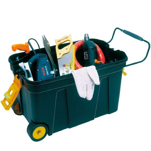 Caixa de ferramentas ba� com rodas capacidade 15Kg - CR01