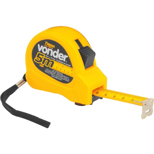 Trena com fita de a�o 25 mm x 5 m com trava