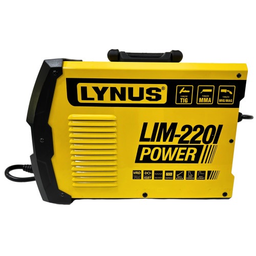 Inversora de solda multiprocesso 200A para Eletrodo Mig e Tig - LIM-220I