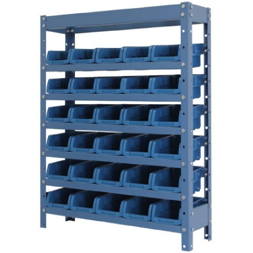 Estante met�lica com 30 gavetas n�3 azul - NE30/3A