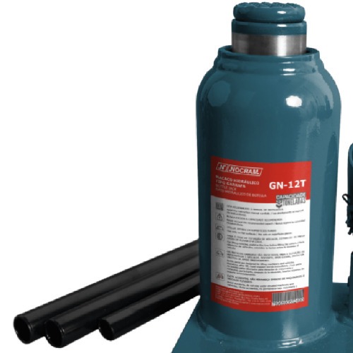 Macaco hidr�ulico tipo garrafa capacidade 12 toneladas - GN-12T