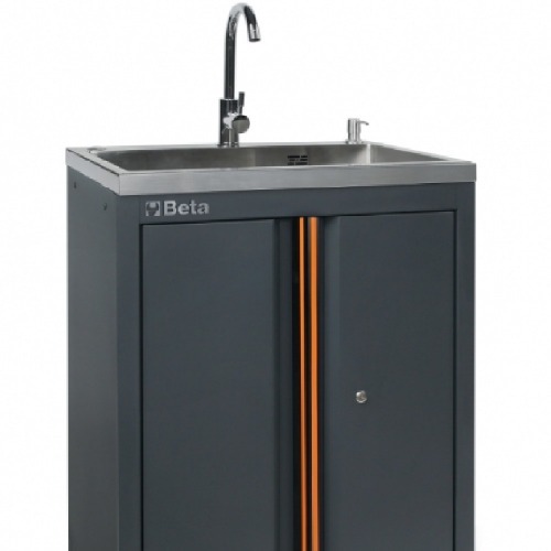 M�dulo para arm�rio modular 2 portas com fechadura e pia embutida - C45PRO 2.0