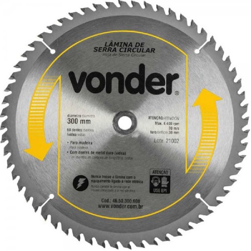 Disco de serra 300 mm x 30 mm 60 dentes