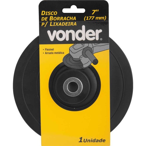 Disco de borracha para lixadeira flex�vel 7