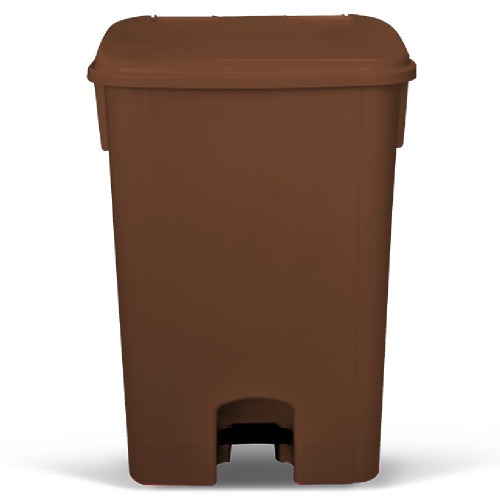 Cesto coletor de lixo com pedal 100L com rodas - CP11MR
