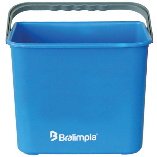 Balde pl�stico 4 litros com al�a azul - BA04AZ