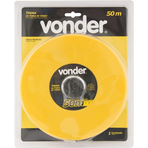 Trena de fibra de vidro 50 m com caixa fechada
