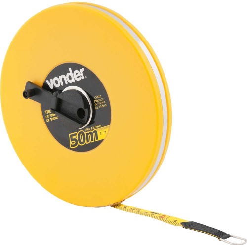 Trena de fibra de vidro 50 m com caixa fechada