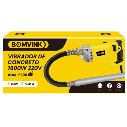 Motor vibrat�rio para concreto 1500 Watts com mangote - BOM-9590  220V
