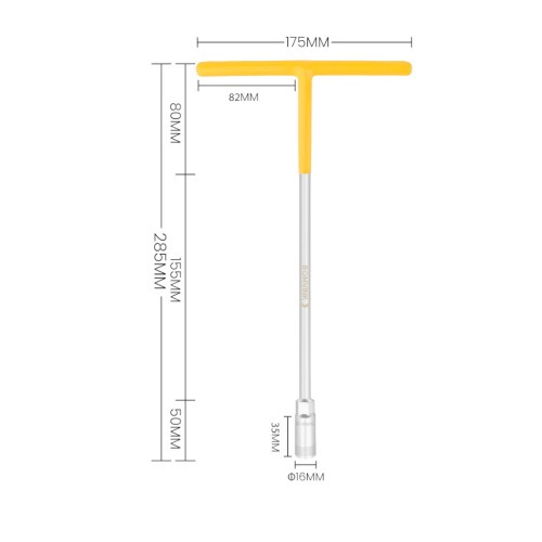 Chave canh�o 11 mm cabo tipo T - BOM-1265
