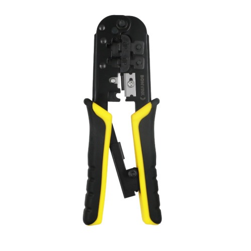 Alicate crimpador para terminais RJ11-12-45-8P6P - BOM-1713