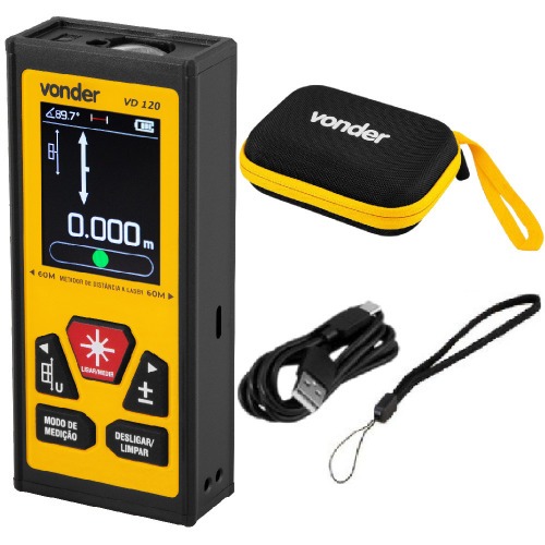 Trena a laser com leitura at� 120 metros - VD 120