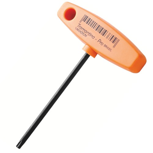 Chave hexalobular T25 x 100 mm cabo T a�o cromo van�dio