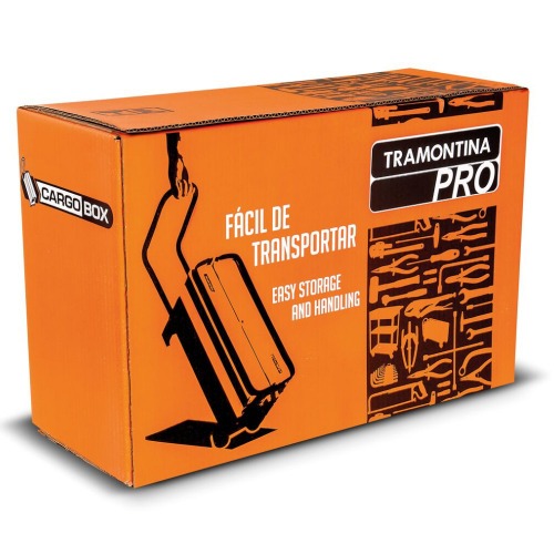 Caixa com rodas para ferramentas com 60 pe�as - Cargobox