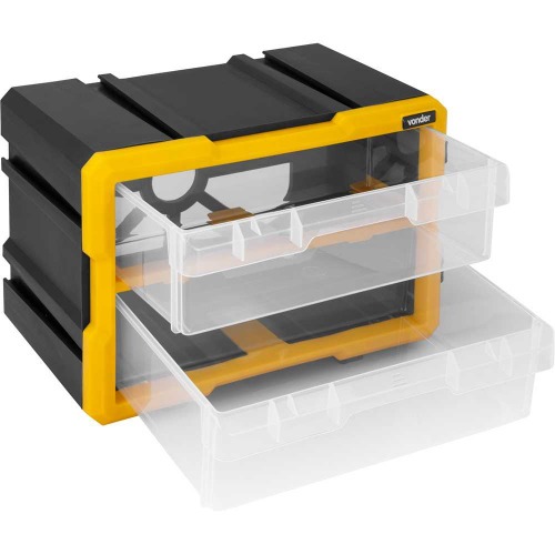 Organizador pl�stico com 2 compartimentos - OPV 002