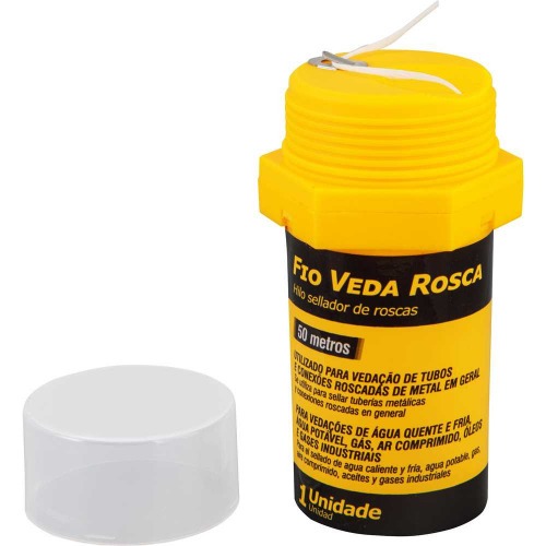 Fio veda rosca com comprimento de 50 metros Fio veda rosca com comprimento de 50 metros