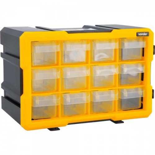 Organizador pl�stico com 12 compartimentos - OPV 012