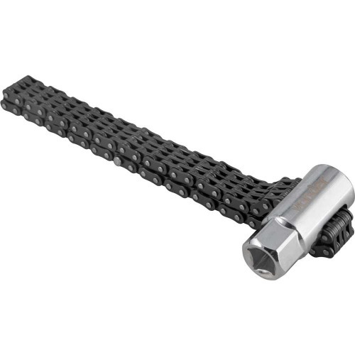 Saca filtro de óleo com corrente dupla ajustável até 143 mm Saca filtro de óleo com corrente dupla ajustável até 143 mm